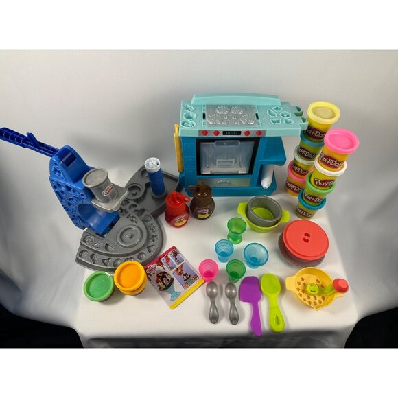 Play-Doh LOT: Kitchen Creations Drizzy Ice Cream Playset & Magical Oven Set With - Picture 2 of 6